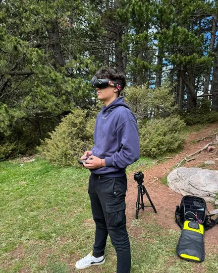 Dani, piloto de drones y autor de dronblogs