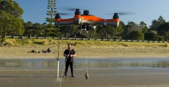 Dron de pesca